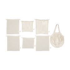 Party favours, loot bags & accessories; 7 Reusable Cotton Bags Kmart
