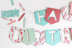 How to make a banner with cricut | jtru. Diy Birthday Banner With Cricut Liz On Call