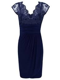 Alexon Lace Top Jersey Dress Dark Blue House Of Fraser Casamiento