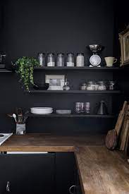 Home Renovation Black Walls In The Kitchen No Glitter No Glory Pitch Black Farrow Ball Black Walls Kitchen Home Decor Black Walls