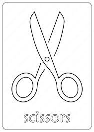 Printable Scissors Outline Coloring Pages Scissors Drawing Scissors Illustration Coloring Pages