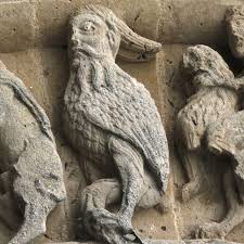 Sirene Oiseau A Tete Barbue Voussure Du Portail Sud Eglise Saint Pierre A Aulnay Charente Maritime C Region Poitou C Art Roman Art Historique Art Francais