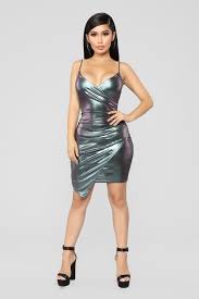 Midnight Hour Metallic Dress Silver Metallic Dress White Party Attire Designer Party Dresses