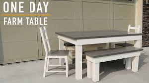 In this video i'm making a farmhouse table and two benches. Making A Farmhouse Table Build One Day Build Diy Farm Table Youtube