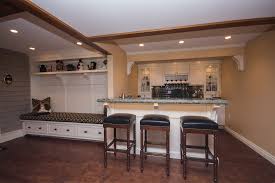 No Basement Remodel Would Be Complete Without A Bar To Entertain Your Guests Featuring Gorgeous Kitchen And Bath Remodeling Candlelight Cabinetry Bath Remodel