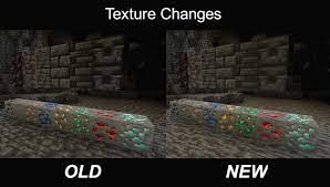 The texture of diamond ore has been changed, once again. Minecraft Snapshot 21w08a Minecraft Java Edition
