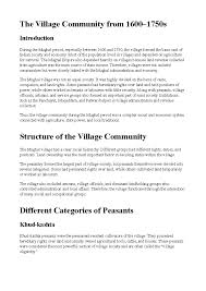 MUG 101: The Village Community in Mughal India (1600-1750) - Studocu