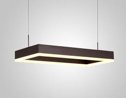 Nalren Modern Geometric Gorgeous Rectangular Pendant Light Light Atelier