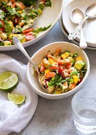 Prawn Mango Avocado Summer Salad Recipe Summer Salads Wild Rice Salad Recipe Recipetin Eats
