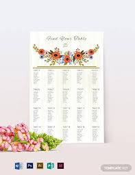 16 Seating Chart Templates Free Sample Example Format