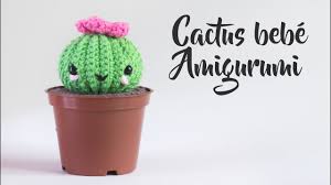 If you don't have a green thumb, a crochet cactus pattern is the perfect nswer for you. Patron Cactus Amigurumi Bebe Patron Super Facil Youtube