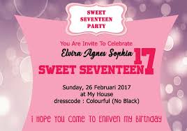 Undangan akan terlihat lebih elegant dan cantik. Kata Kata Undangan Ulang Tahun Ke 17