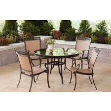 Fontana Outdoor Patio Dining Set 5 Piece Dining Sets Modern Outdoor Living Dining Set
