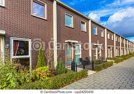 The best modern house designs. Modern Terrace Houses Contemporary Terraced Houses In A Row Along Pavement In Europe Canstock