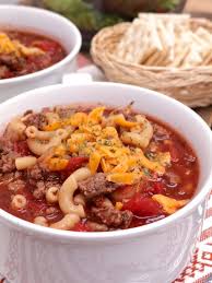 Old Fashioned Beef Tomato And Macaroni Soup Macaroni Soup Recipes Beef Macaroni Macaroni Soup