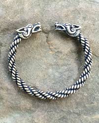 Wolf Bracelet Light Braid Crafty Celts Viking Arm Rings Viking Bracelet Celtic Jewelry