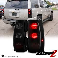 Sinister Black 07 14 Chevy Tahoe Suburban Left Right Rear Led Tail Light Brake Led Tail Lights Tail Light 2014 Tahoe