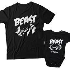 Beast – apa/fia póló szett – Blacklamb