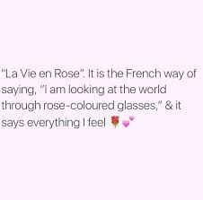 La Vie En Rose Lyrics How I Met Your Mother I M Looking At The World Through Rose Colored Glasses Girly Quotes Words Quotes Magic Words