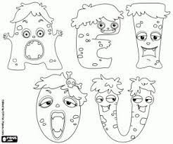 free the five vowels of monsters s alphabet letters a e i o and u are funny to coloring numbers font nene hibiscus hawaii state bird flower coloriage