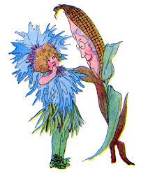Flower Fairy Cornflower Blue Illustration Flower Fairies Flower Fairy Clip Art Vintage