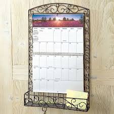 Bronze Swirls Wire Metal Calendar Holder Calendar Holder Wall Calendar Flip Calendar