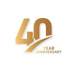 40 Year Anniversary Vector Template Design Illustration Template Icons Year Icons 40 Png And Vector With Transparent Background For Free Download 40 Year Anniversary Birthday Logo Anniversary Logo