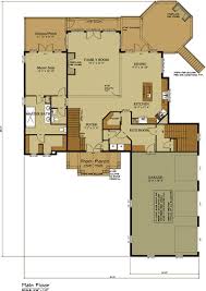 Traditional house plan with open floor plan. 3 Car Garage Lake House Plan Lake Home Designs