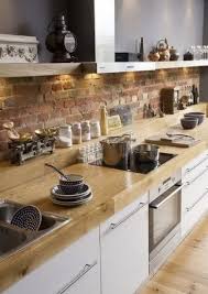 Faux Brick Backsplash Kitchen Inspirations Modern Kitchen Kitchen Design