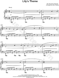 Lily S Theme From Harry Potter And The Deathly Hallows Part 2 Sheet Music Easy Piano Piano Solo In D Minor Download Print Sheet Music Easy Piano Piano Music Easy