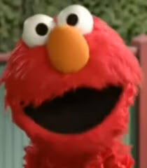 His standard dress consists of a dark green cape, inside of which is patterned with a spattering of primary colors. Elmo Potty Time Zimer