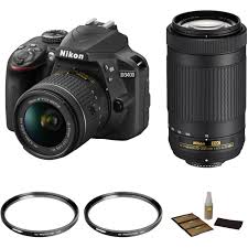 Nikon D3400 With 18 55mm And 70 300mm Lenses Basic Kit