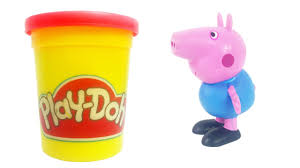 Peppa is a loveable, cheeky little piggy who lives with her little brother george, mummy pig and. Peppa Pig En George Playdoh Klei Filmpje We Maken Ijsjes Sinterklaas En Kerst Speelgoed Youtube