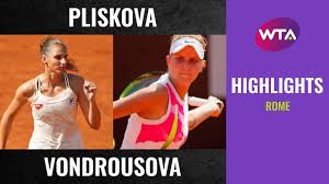Wta singles ranking (26 july. Karolina Pliskova Vs Marketa Vondrousova 2020 Rome Semifinal Wta Highlights Youtube