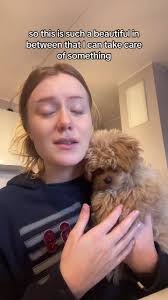 Ignore how i look i just woke up 😅 also do you guys hear his cute little  yawns 🥹 #maltipoopuppy