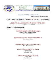 Revista ccd bihor „didactica militans. Concurs De Creatie Plastica Si Literara