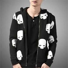 Full Of Skull Zip Up Hoodie Hip Hop Sweatshirts For Teenage Guys Hip Hop Sweatshirts Sweatshirts Hoodies