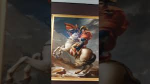 Reprinted with exquisite clarity, the historic image reveals napoleon's stark determination along with subtle details from early modern warfare. Napoleon Bonaparte Crossing The Alps At Louvre Abu Dhabi 17 01 2018 Youtube