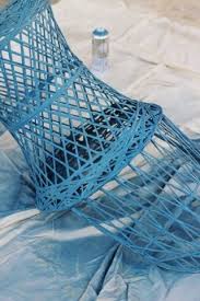 Oyster Pearl Lady Paints The Blues Oyster Pearl Fiberglass Chair Painting