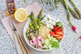 Assiette Complete Veggie Aux Asperges Et Boulgour Recette Salade Chou Fleur Salade De Chou Boulgour