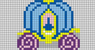 Cinderella Coach Pixel Art Pixel Art Pixel Art Grid Pixel Art Design
