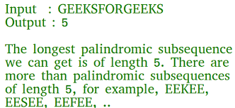 Given a sequence, find the length of the longest palindromic subsequence in it. Longest Palindromic Subsequence Dp 12 Geeksforgeeks