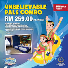 It's in a welcoming neighborhood that visitors enjoy for attractions such as the amusement park and spas. Sunway Pals Promotions Unbelievable Pals Combo