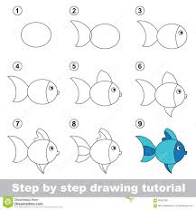Image Result For How To Draw Step By Step For Kids Easy Fish Drawing Drawing Tutorial Cute Easy Drawings