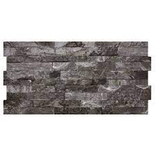 Manufactured by combining smaller pieces of stone to produce interlocking panels with various depths, this heavily structured natural stone tile is highly. Vesuvius Charcoal Split Face Effect Tiles Walls And Floors