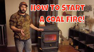 Heating With Coal. How To Start A Coal Fire - Youtube