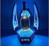 LED Lighted Liquor Bottle Display Shelf – 3 Tier, 30 Inch Acrylic, Remote &  App Control, 16 Colors, Timer