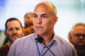 Teco Spokesman Archie Collins Speaks Along Editorial Stock Photo