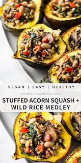 Made This But Unstuffed Added A Dressing 1 2 C Balsamic Vinegar 1 4 C Water 2 Tbsp Dijon Mustard 1 Tbsp Fr Fall Vegan Recipes Recipes Fall Recipes Healthy