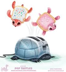 Daily 2044 Pop Tartles By Cryptid Creations Cute Animal Drawings Kawaii Cute Food Drawings Cute Kawaii Drawings